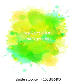 Abstract watercolor vector background.