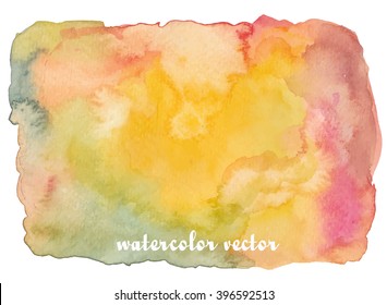 Abstract watercolor vector background.