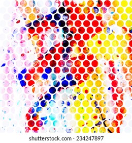 abstract watercolor vector background of circles