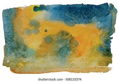 Abstract watercolor vector background. Hand drawn colorful texture.Isolated on white.