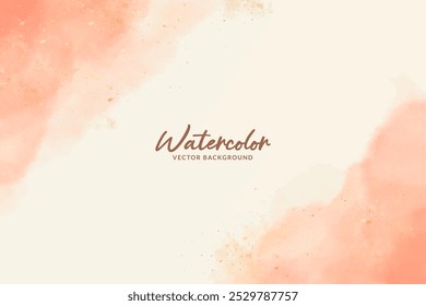 Abstract Watercolor Vector Background Template