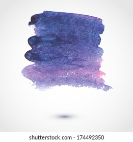 Abstract watercolor vector banner