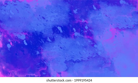 Abstrakte Aquarellfarben, Vektorbanner-Hintergrund, blaue Aquarellfarbe, Vektorgrafik-Hintergrund, bewölkter Effekt-Aquarellbanner, moderne Aquarellblütenvorlage