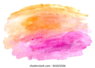 Abstract watercolor vector hand paint on white background. isolated.