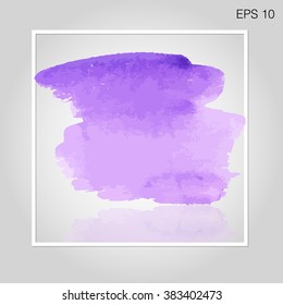 Abstract Watercolor vector illustration/Wet stroke poster, template for inspirational saying or text lettering/Watercolor Paint Stain Card Design/Watercolor vector/Watercolor Stain