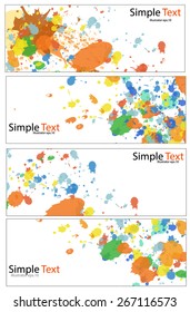 abstract watercolor vector set background