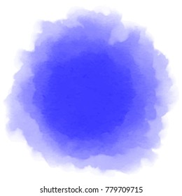 Abstract watercolor vector splashing on white background.