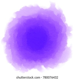 Abstract watercolor vector splashing on white background.