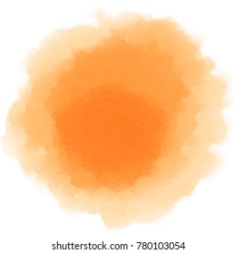 Abstract watercolor vector splashing on white background.