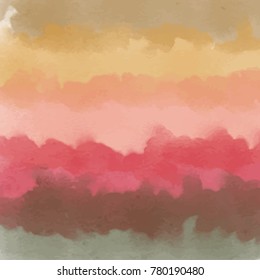 Abstract watercolor vector splashing on white background.