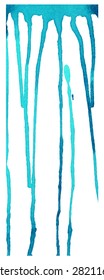 Abstrakte Wasserfarbe, Vektorstruktur.Handgezeichnet Farbe einzeln auf weißem Hintergrund