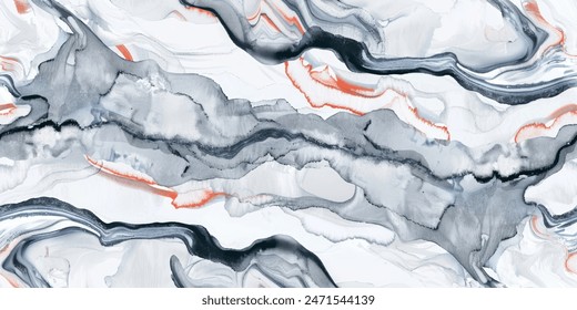 Abstract watercolor wavy brush stroke painted design. Camouflage pattern with watercolor effect. 