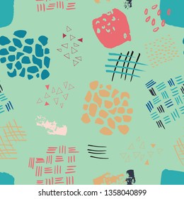 abstract watercolour seamless pattern print background. Great for fashion, textile, stationery, invitations, background