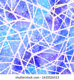 Abstract watercolour winter seamless pattern. Colorful vector background.