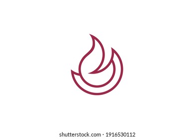 Abstract waterdrop logo template design