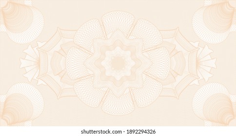 Abstract watermark. Banknotes. Artistic illustration. Complex design. 
