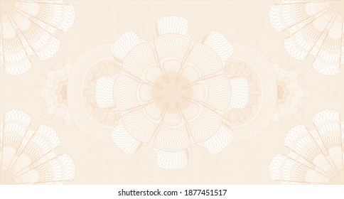 Abstract watermark. Guilloche background. Intense illustration. Detailed design. 