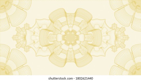 Abstract watermark. Guilloche background. Vector illustration. Complex design. 