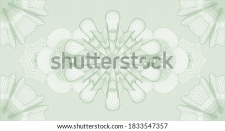 Abstract watermark. Guilloche background. Vector illustration. Complex design. 