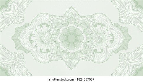 Abstract watermark. Pattern money. Artistic illustration. Detailed design. 