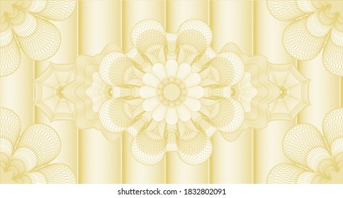 Abstract watermark. Pattern money. Illustration. Detailed design. 