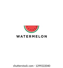 Abstract watermelon icon symbol logo template