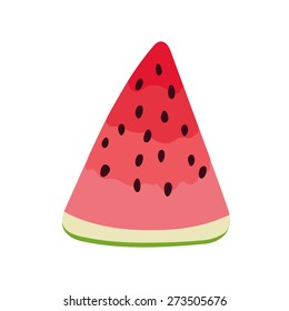 Abstract Watermelon isolated. Vector illustration