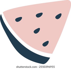 Abstract Watermelon Slice Vector Illustration