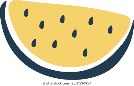 Abstract Watermelon Slice Vector Illustration