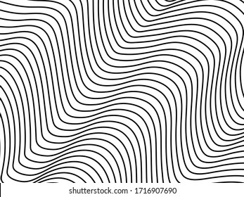 Abstract wav, line pattern background. Striped repeating texture. Vector illustration