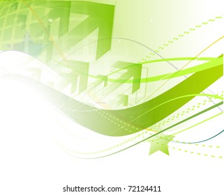 abstract wave arrow background. vector illustration.