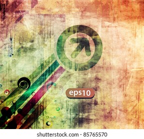 abstract wave arrow background. vector illustration.