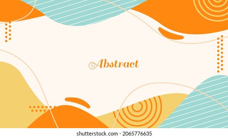 abstract wave autumn background vector