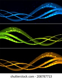 Abstract wave background