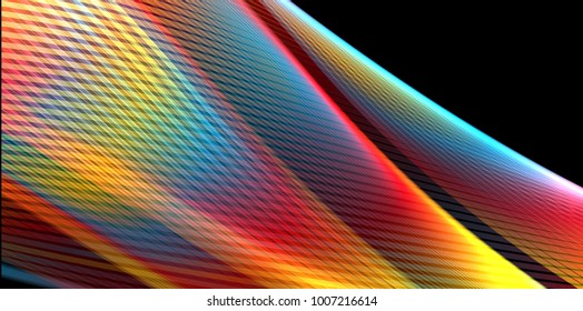 Abstract wave background advertising vector shiny colorful line red yellow blue