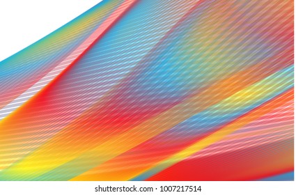 Abstract wave background advertising vector shiny colorful line red yellow blue