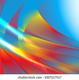 Abstract wave background advertising vector shiny colorful line red yellow blue