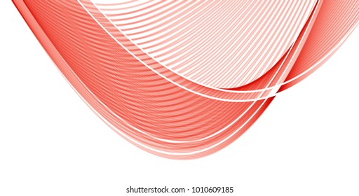 Abstract wave background advertising vector shiny colorful line red white