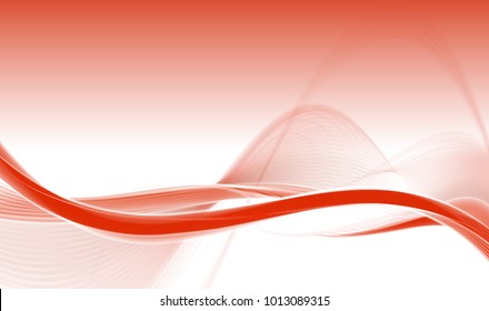 Abstract wave background advertising vector shiny colorful line red white