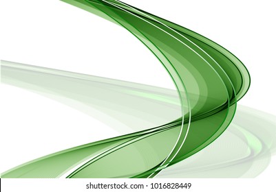 Abstract wave background advertising vector shiny colorful line green