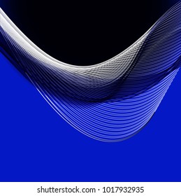 Abstract wave background advertising vector shiny colorful line blue