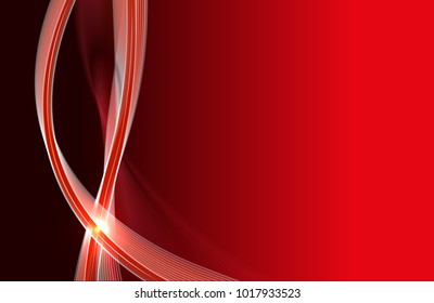 Abstract wave background advertising vector shiny colorful line red