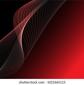 Abstract wave background advertising vector shiny colorful line red