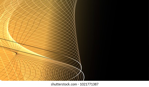 Abstract wave background advertising vector shiny colorful line black