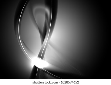 Abstract wave background advertising vector shiny colorful line black white