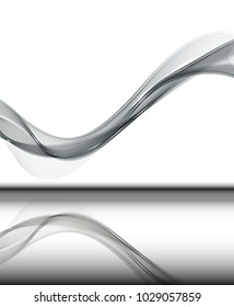 Abstract wave background advertising vector shiny colorful line black white