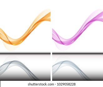 Abstract wave background advertising vector shiny colorful line yellow purple
