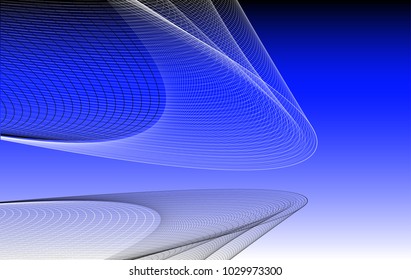 Abstract wave background advertising vector shiny colorful line blue black