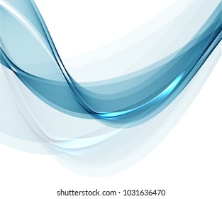 Abstract wave background advertising vector shiny colorful line blue