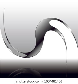 Abstract wave background advertising vector shiny colorful line black white